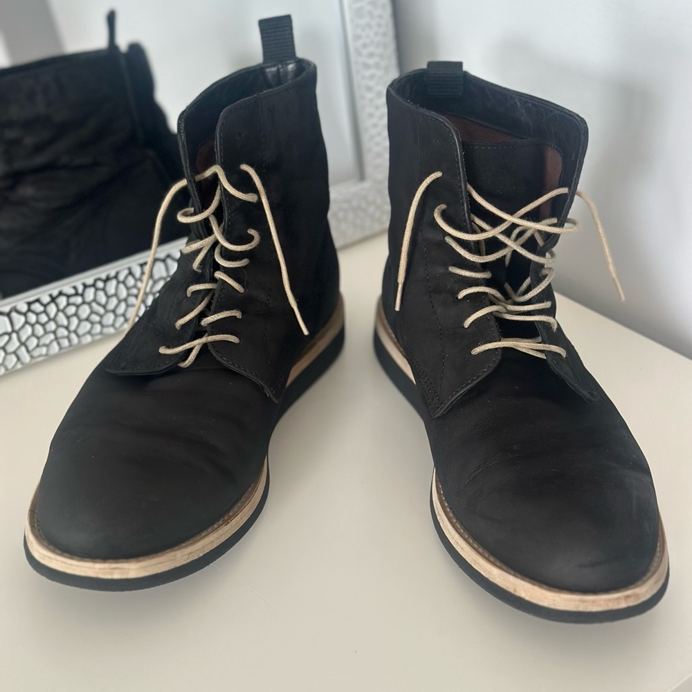 Black Leather Men's Boots ALDO